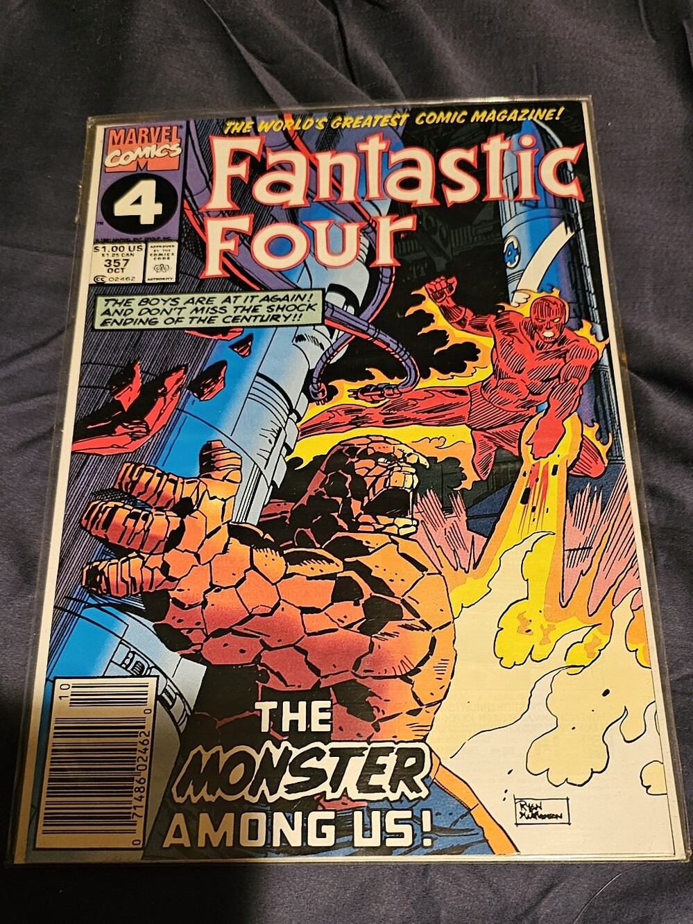 Fantastic Four #357  by Marvel Comics in October 1991 Vintage Comic Book